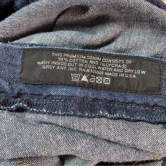 Vintage Grey Ant Jeans Womens Sz 6 Blue Denim Retro Stretch Vintage Straight Leg - Picture 5 of 11